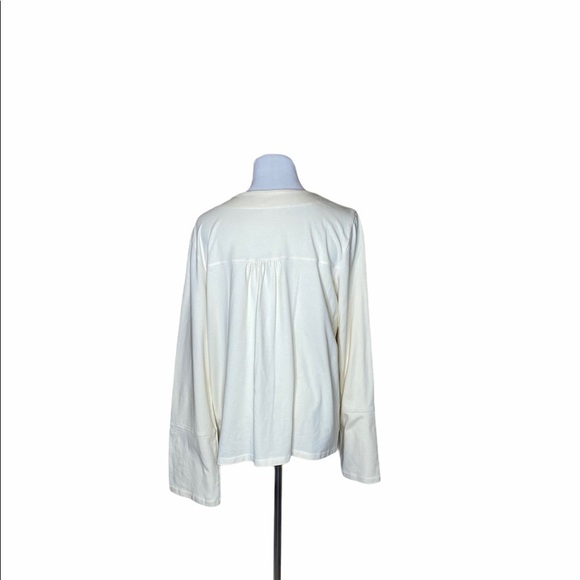 Eileen Fisher Cream Button Down Cardigan - Picture 2 of 8